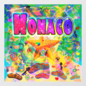 Autocollant Pour Fenêtre Clôture de la fenêtre de Monaco Epoch Hour (Feuille)