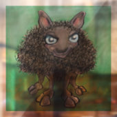 Autocollant Pour Fenêtre Clôture de la fenêtre de mouton noir (Feuille 2)