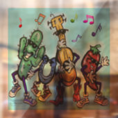 Autocollant Pour Fenêtre Clôture de la fenêtre de pays (Feuille 2)