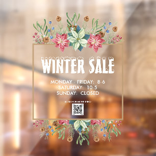 Autocollant Pour Fenêtre Clôture de la fenêtre de vente d'hiver des plant