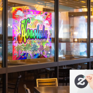 Autocollant Pour Fenêtre Clôture de la fenêtre d'Express Honolulu Vista