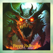 Autocollant Pour Fenêtre Clôture de la fenêtre d'Halloween Monster géant (Feuille 3)