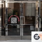 Autocollant Pour Fenêtre Clôture de la fenêtre d'informations de code QR pe (Porte de bureau)