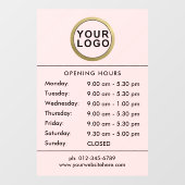 Autocollant Pour Fenêtre Clôture de la fenêtre d'ouverture du logo | Rose p (Feuille)