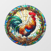 Autocollant Pour Fenêtre Clôture de la fenêtre du coq (Feuille)
