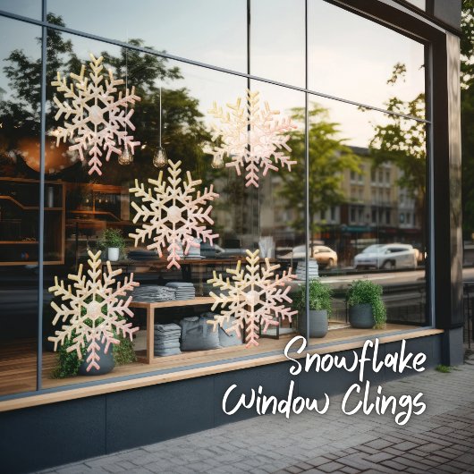 Autocollant Pour Fenêtre Clôture de la fenêtre du flocon de neige