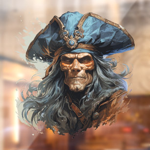 Autocollant Pour Fenêtre Clôture de la fenêtre du pirate de la mort