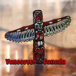 Autocollant Pour Fenêtre Clôture de la fenêtre du pôle totémique Vancouver