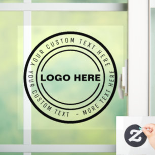 Autocollant Pour Fenêtre Clôture de la fenêtre du volet du LOGO d'entrepr