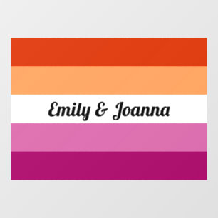 Autocollant Pour Fenêtre Clôture de la fenêtre Mois de la fierté lesbienne 