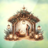 Autocollant Pour Fenêtre Clôture de la fenêtre Nativité (Feuille 3)