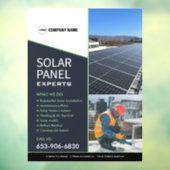 Autocollant Pour Fenêtre Clôture de la fenêtre Solar Business Services (Feuille 3)