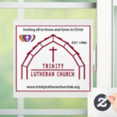 Autocollant Pour Fenêtre Clôture de la fenêtre Trinity (Maison)