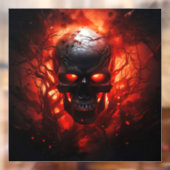 Autocollant Pour Fenêtre Clôture éffrayante de fenêtre Halloween (Feuille 2)