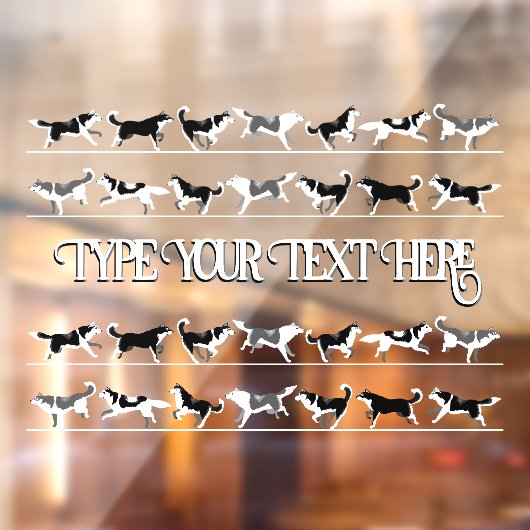 Autocollant Pour Fenêtre Clôture Husky Decal Husky Malamute traîneau Dog fe (Feuille 2)