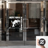 Autocollant Pour Fenêtre Clôture New York Decal New York Souvenir (Porte de bureau)