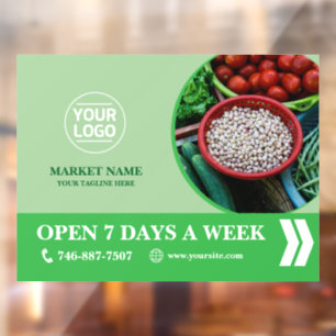 Autocollant Pour Fenêtre Clôture personnalisée du marché de l'alimentation