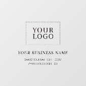 Autocollant Pour Fenêtre Clôture simple personnalisée du logo de l'entrepri (Feuille)