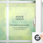 Autocollant Pour Fenêtre Clôture simple personnalisée du logo de l'entrepri (Maison)
