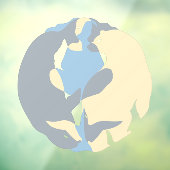 Autocollant Pour Fenêtre Clou de fenêtre d'art de l'ours de baleine (Feuille 3)