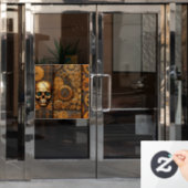 Autocollant Pour Fenêtre Clou de fenêtre Halloween Steampunk (Porte de bureau)