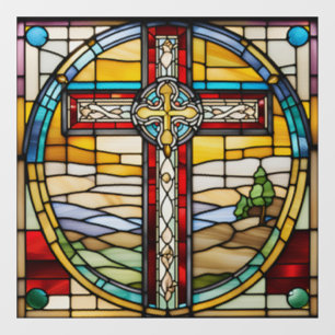 Autocollant Pour Fenêtre Clou de guitare en verre Faux