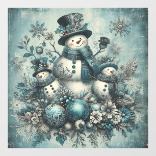 Autocollant Pour Fenêtre Clou de la fenêtre de Noël classique Vintage