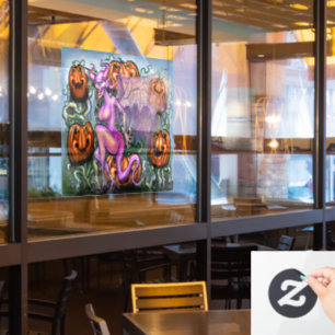 Autocollant Pour Fenêtre Clouage de fenêtre Citrouilles démon