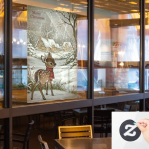 Autocollant Pour Fenêtre Clouage de fenêtre de Noël Vintage