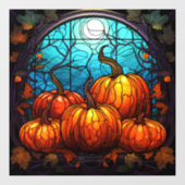 Autocollant Pour Fenêtre Clouage de fenêtre en verre citrouille (Feuille)