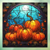 Autocollant Pour Fenêtre Clouage de fenêtre en verre citrouille (Feuille 3)