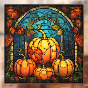 Autocollant Pour Fenêtre Clouage de fenêtre en verre citrouille