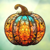 Autocollant Pour Fenêtre Clouage de fenêtre en verre citrouille (Feuille 3)