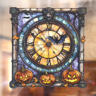 Autocollant Pour Fenêtre Clouage de fenêtre en verre d'Halloween Steampunk