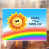 Autocollant Pour Fenêtre Clouage de fenêtre solaire souriante (Feuille 2)