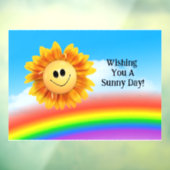 Autocollant Pour Fenêtre Clouage de fenêtre solaire souriante (Feuille 3)