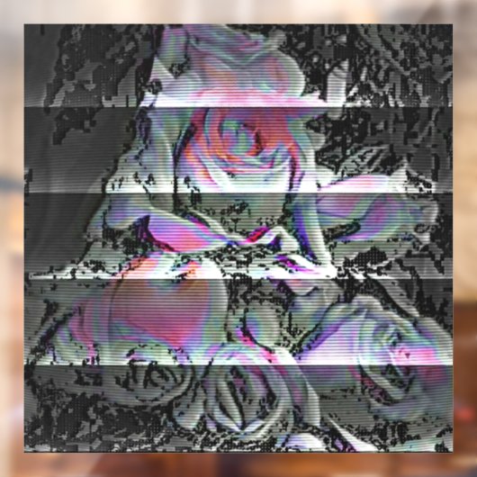 Autocollant Pour Fenêtre Clouage de fenêtre Techno Bouquet (Feuille 2)