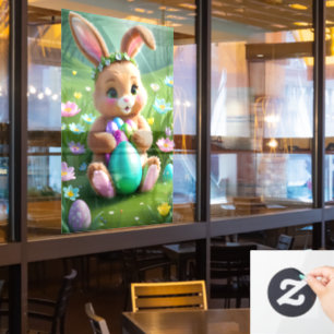 Autocollant Pour Fenêtre Clouage de la fenêtre Bunny de Pâques