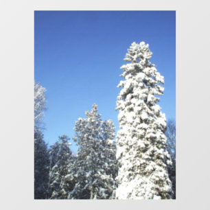 Autocollant Pour Fenêtre Clouage de la fenêtre de l'arbre du grand pin couv