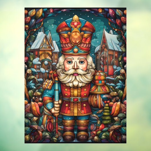 Autocollant Pour Fenêtre Clouage de la fenêtre en verre de Noël (Feuille 3)