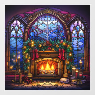 Autocollant Pour Fenêtre Clouage de la fenêtre en verre de Noël