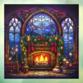 Autocollant Pour Fenêtre Clouage de la fenêtre en verre de Noël (Feuille 3)