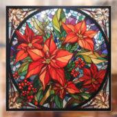 Autocollant Pour Fenêtre Clouage de la fenêtre en verre de Noël (Feuille 2)