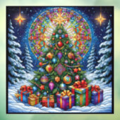 Autocollant Pour Fenêtre Clouage de la fenêtre en verre de Noël (Feuille 3)