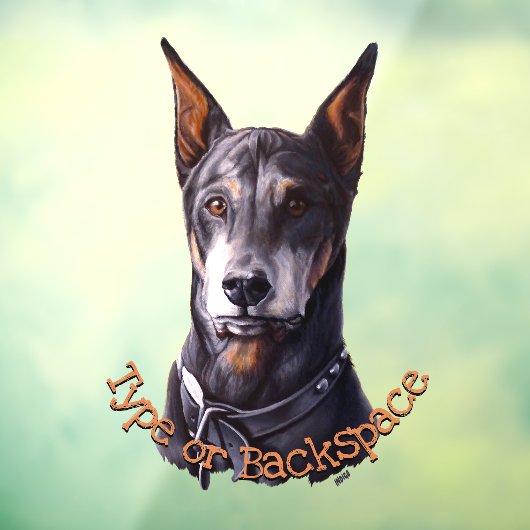 Autocollant Pour Fenêtre Clous de fenêtre Doberman Pinscher Decal Dog Art (Feuille 3)