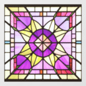 Autocollant Pour Fenêtre Clous de fenêtre en verre d'art AI (Feuille)