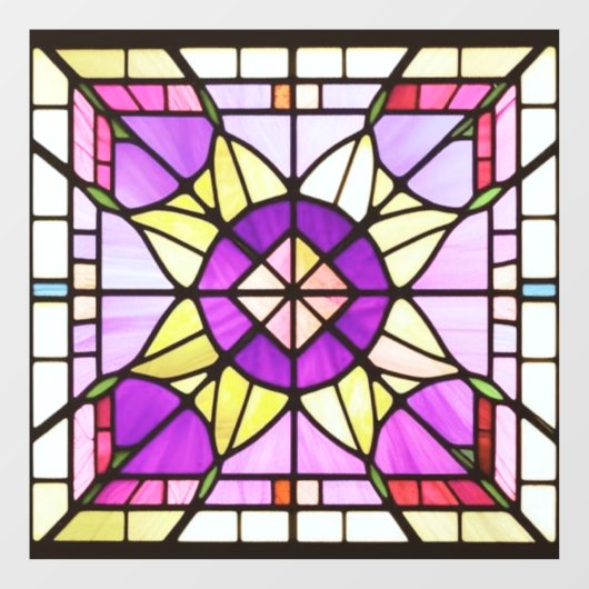 Autocollant Pour Fenêtre Clous de fenêtre en verre d'art AI (Feuille)
