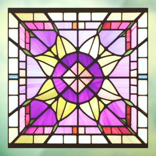 Autocollant Pour Fenêtre Clous de fenêtre en verre d'art AI (Feuille 3)