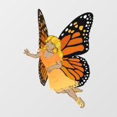 Autocollant Pour Fenêtre Clous de fenêtre fée papillon fée (Feuille)