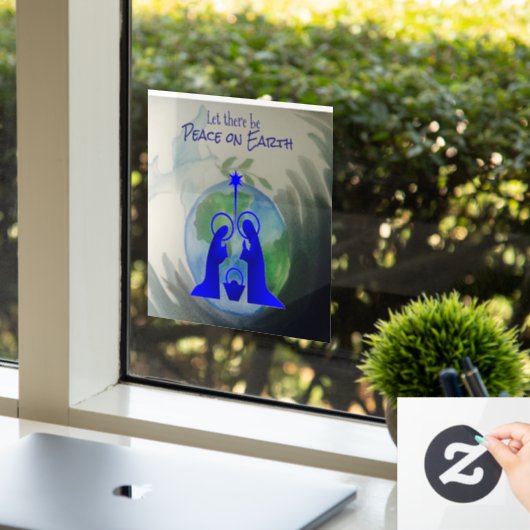 Autocollant Pour Fenêtre Clous de fenêtre World Peace (Bureau)